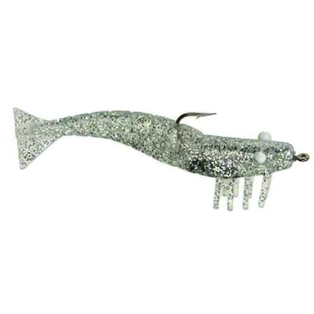 Doa Shrimp Lure, 3 14 Oz, Silver Glitter, 9PK FSH3-9P-314